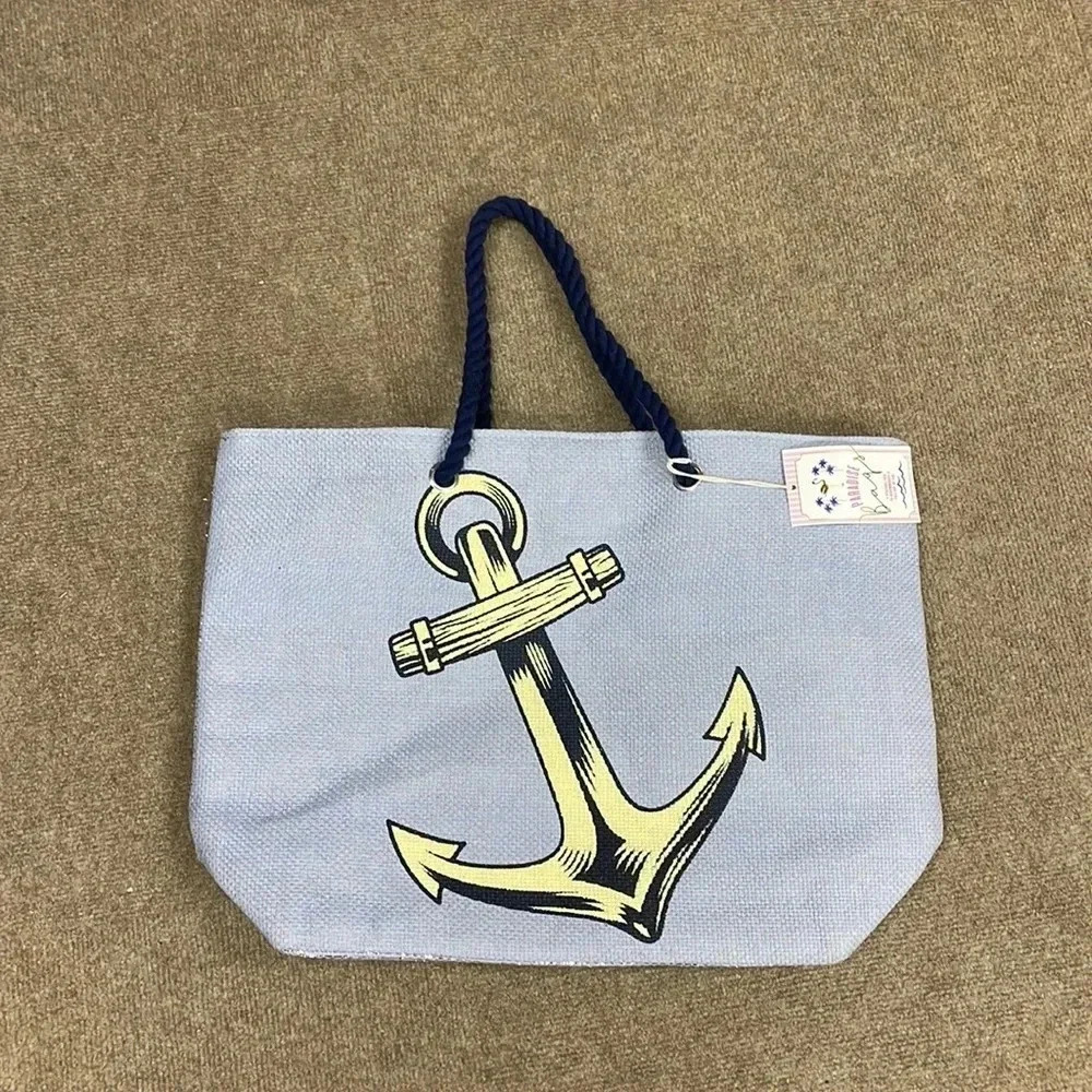 Blue Anchor Tote Bag‎